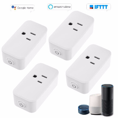 

Mini WIFI Smart Socket Compact Size Rectangle Style with Bulgy OnOff Button Smart alex-a Outlet Support APP Remote Control Timing