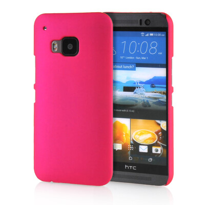 

MOONCASE Hard Rubberized Rubber Coating Devise Back ЧЕХОЛ ДЛЯ HTC One M9 Hot pink