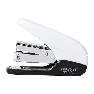 

Sanmu SUNWOOD labor-saving small stapler mini stapler 16 pages for 10 staples white 8162