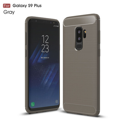 

For Samsung Galaxy S9 Plus Carbon Fiber Phone Cases Soft TPU Anti-Knock Cover For Samsung Galaxy S9 Plus Case