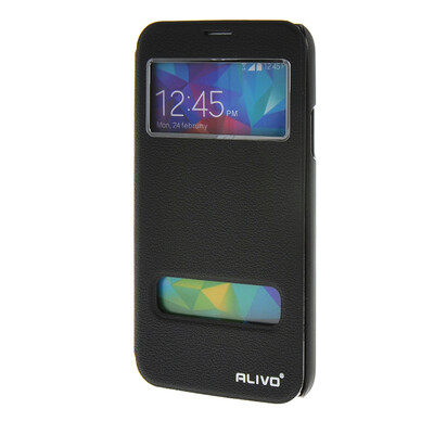 

MOONCASE Samsung Galaxy S5 I9600 чехол для View Slim Leather Flip Pouch Bracket Back Cover Black