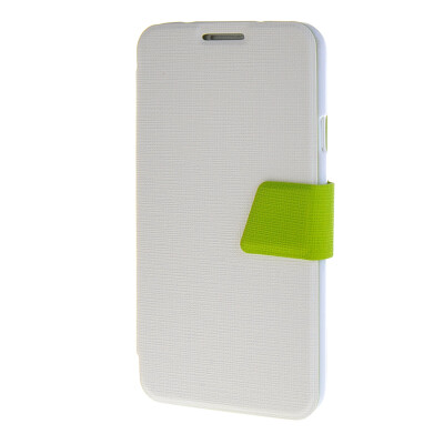 

MOONCASE Galaxy Note 3 Neo N7505 , Leather Flip Bracket Back Case Cover for Samsung Galaxy Note 3 Neo N7505 White Green