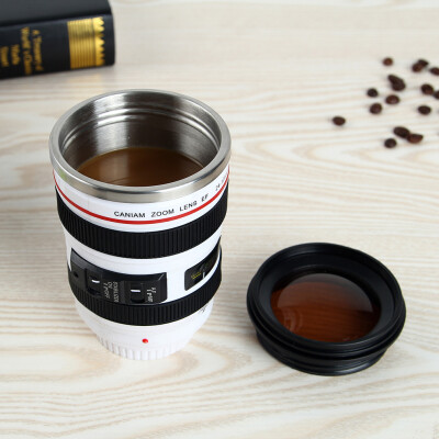 

Camera Lens Shape Cup Coffee Tea Travel Mug Stainless Steel Vacuum Flasks