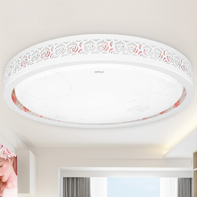 

Jingdong Supermarket Op lighting LED ceiling lamp round bedroom lamp living room study lighting romantic pasture 36 watts white light