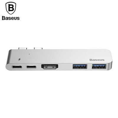 

Baseus 5 in1 Adapter Type-C HDMI HD Thunderbolt USB 30 Port For PC MacBook Mobile Phone Cable adapter
