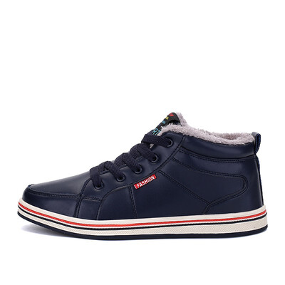 

Plus Size 48 Mens Comfortable Outdoor High Top Cotton Shoes Winter Casual Sneakers Plush Warm Shoes With Fur Ankle Snow Boots