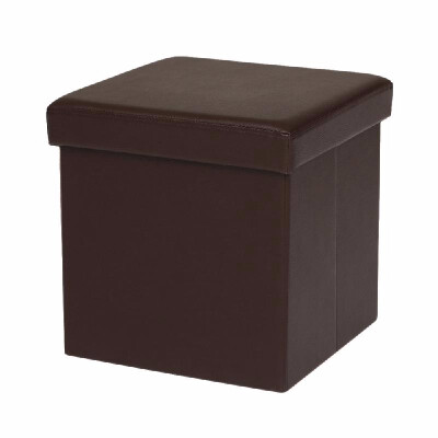 

IKAYAA Faux Leather Cube Sofa Folding Storage Ottoman Foot Stool Seat Footrest Storage Box Pouffe Home Furniture 1476 1496"