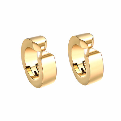

Yoursfs Small Clip on Earrings for Men Stainless Steel Non Pierced Huggie Hoop Earrings