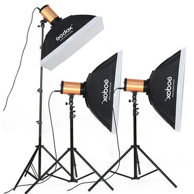 

Godox 300W-SDI Three Lights Studio Flash Set Studio Photo Studio Photography Light Portrait Shooting Light