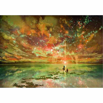 

5D DIY Diamond Painting Beautiful Sunglow Sunset Rhinestone Embroidery Home Decor Gift