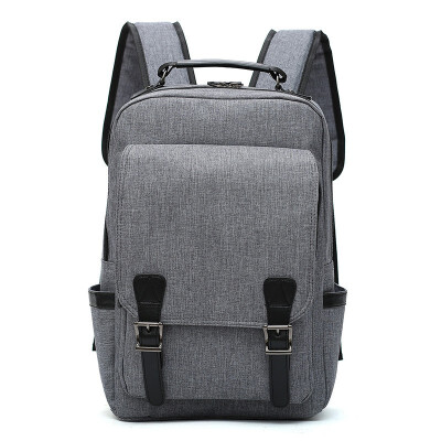 

2018 New Double Shoulder Bag School Wind Canvas Simple Leisure Schoolbag Girl Student Computer Mens Travel Backpack