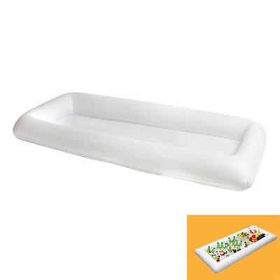 

UpperX Inflatable Beer Cooler Table Pool Float Summer Water Party Air Mattress Ice Bucket ServingSalad Bar Tray