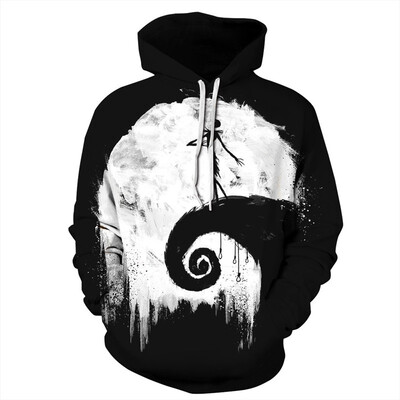 

QYDM0221Mens Hoodie 3D Printed Women Pullover Sweater