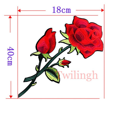 

twilingh Patches Sewing On Iron-On Accessories Flower Embroidered Sequined Patches For Women Dress Clothing