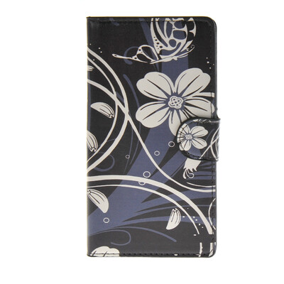 

MOONCASE Flower style Leather Side Flip Wallet Card Slot Stand Pouch ЧЕХОЛ ДЛЯ Samsung Galaxy A7