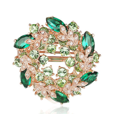 

Italia Happy Garden brooch with Swarovski elements fashion gifts green