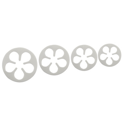 

UpperX 4 x Cake moldCutter - 5-petalled flowers form