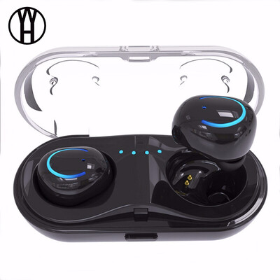 

HBQ-Q18 Binaural sports headset Waterproof Mini Earplugs Wireless music Stereo Bluetooth headphones for iphone xiaomi samsung