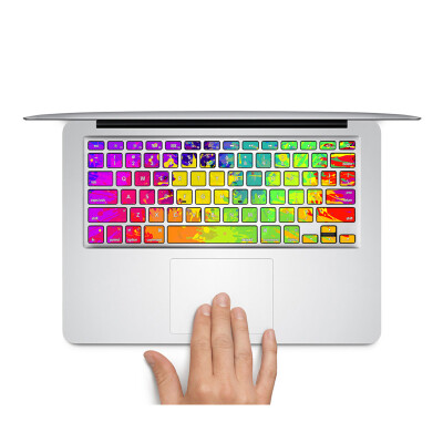 

GEEKID@ Macbook Air keyboard decal sticker US style macbook pro retina 13 individual keys sticker skin colorful Protector