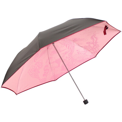 

HEAVEN umbrella black silk screen constellation three fold sunny umbrella