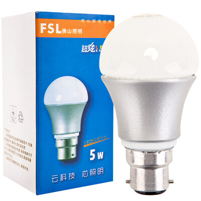 

Jingdong Supermarket] Foshan Lighting (FSL) LED Port Bubble B22 Energy Saving Bulb 5W Daylight 6500K