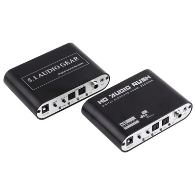 

SPDIF / коаксиальный цифровой DTS / AC3 ​​5.1 / 2.1CH для аналоговый аудио декодер конвертер 51A Black
