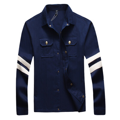 

Fashion Men Jackets 2016 New Men Outerwear Coats Spring Autumn Men Slim Jackets Plus Size 5XL Black Navy Blue Men Casual Coats