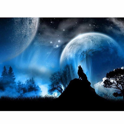 

5D Diamond Painting Full Drill DIY Kit Arts Crafts Embroidery Cross Stitch Rhinestone Canvas Wall Home Decor Style 1