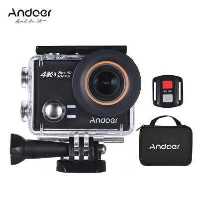 

Andoer AN100 4K WiFi Action Sports Camera 30MP 1080P120fps 20" IPS Screen 170¡ã Wide Angle Waterproof 45m Support Gyro G-sensor