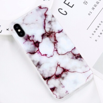 

Glossy Marble Case For iPhone 5 6 7 8 PLUS X Stone Image Pattern Cases Silicon Back Cover