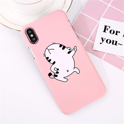 

Cute Cartoon Pineapple Phone Case For iPhone 5  SE 6 7 8Plus Hard PC Back Cover