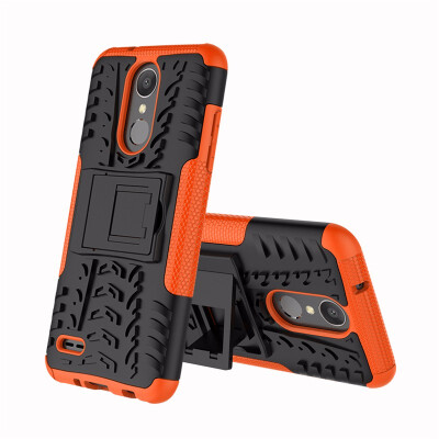 

Goowiiz Phone Case For LG K8 2018 EuropeanK9 2018 Tire Texture Rugged Protection PCTPU Full Protection