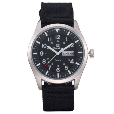 

BESTDON BD5507G Men's Fashionable Waterproof Quartz Wrist Watch (Black+Silver）