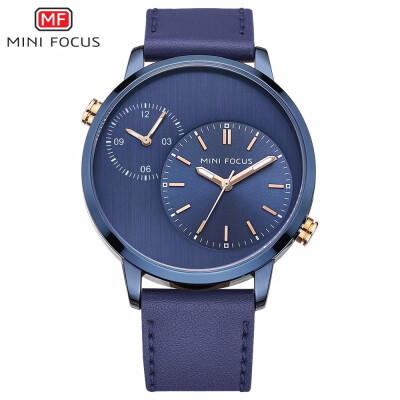 

MINI FOCUS Leather Strap Fashion Men Watch MF0035G