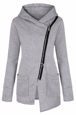 

Women Spring Winter Fleece Sweatshirt Hoodie Long Zipper Hoodies Jacket Coat Outwear Plus Size  Sudaderas Para Mujer