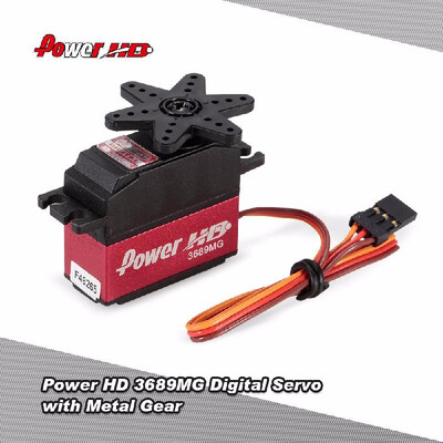 

Power HD 3689MG 48Kg009sec High Torque Metal Gear Digital Servo for RC Car Boat Buggy Helicopter Airplane