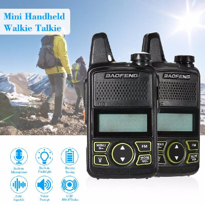 

BaoFeng BF-T1 Mini Two Way Radio Walkie Talkie UHF 400-470 MHz 20CH Portable Handheld Interphone 1500mah Battery Flashlight