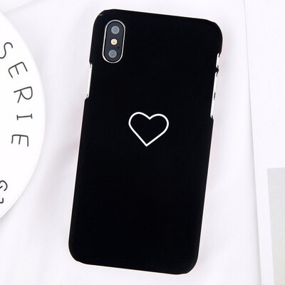 

Funny Cartoon Panda Phone Case Love Heart Cases For iPhone X 8 7 Plus Matte Hard PC