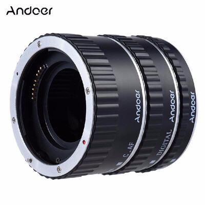 

Andoer Colorful Metal TTL Auto Focus AF Macro Extension Tube Ring for Canon EOS EF EF- 60D 7D 5D II 550D