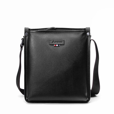 

Alpina Kangaroo LALPINA Mens First Layer Leather Shoulder Diagonal Bag Fashion Bag Black