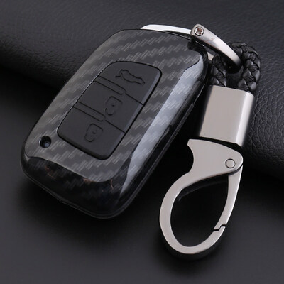 

Huashi Dongfeng key case for Dongfeng Fengshen AX7 AX5 AX4 AX3 car intelligent remote control key bag cover buckle Dongfeng modified special intelligent three-key - all black