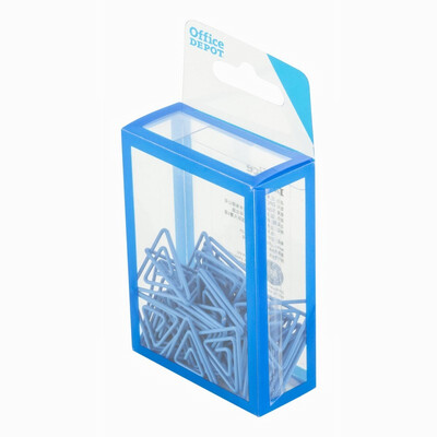 

OSD office officedepot triangular paper clip paper clip file pin 226 206mm blue 50 box DBC114-B