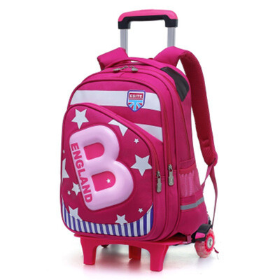 

Removable School Backpack Trolley 26 Wheel Girl travel Bags Waterproof Wheeled Children Schoolbag Fashion Boys Kids Luggage Bag