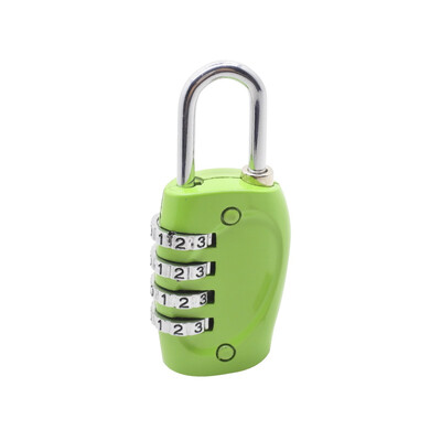 

RESET New 4 Digit Combination Padlock Codes for Travel Bag Suit Case Lockers Gym Bike Locks - Black Pink Green&Silver Locks