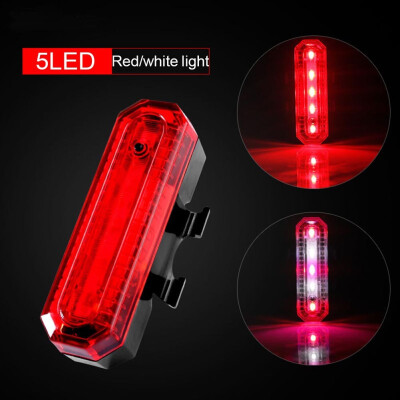 

Bicycle bike Light Bicycle warning light Bicycle taillights USB rechargeable waterproof 5LED lamp