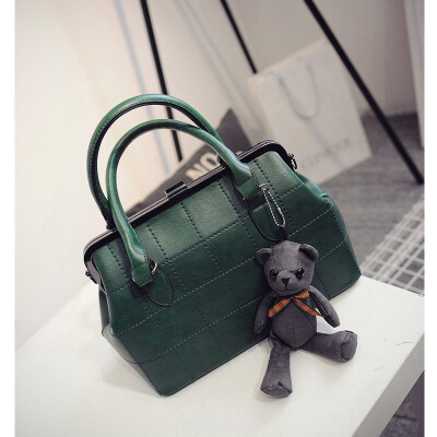 

Fashion brand women tote bags Teddy Bears Thread Frame bags famous designers leather handbags ladies messenger bag cross body