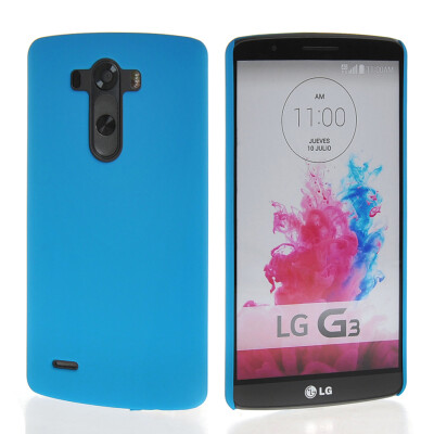 

MOONCASE Hard Rubberized Rubber Coating Devise Back чехол для LG G3 Blue