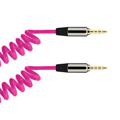 

Sanba SANBAO YB-08 audio cable with 35mm spring telescopic audio line male to public aux car audio connection aux line blue