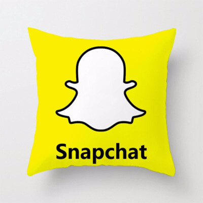 

Custom You Tube Cushion Cover Logo Wechat Snapchat Skype Viber Phone Instagram Decor Facebook Pillow Case For Office Accessories