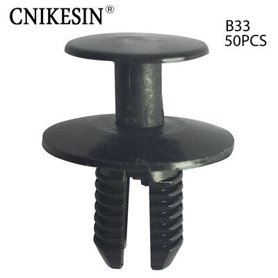 

CNIKESIN B33 50PCS 9mm Hole Push Type Shield Retainers Clips Fender Lining Auto Nylon Fastener Clips for BMW Peugeot 307 308 408